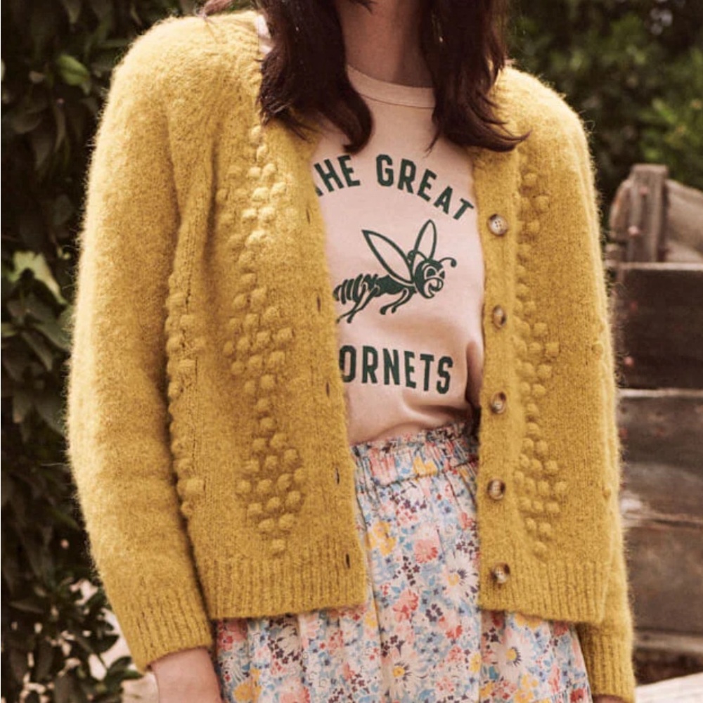 The Great Diamond Bobble Cardigan, size 3